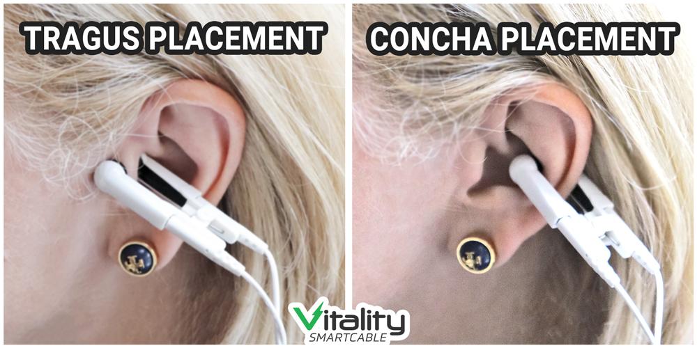 Vitality Smartcable® FIRM Replacement Ear Clips (Set of 2)