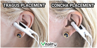 Vitality Smartcable® GENTLE Replacement Ear Clips (Set of 2)